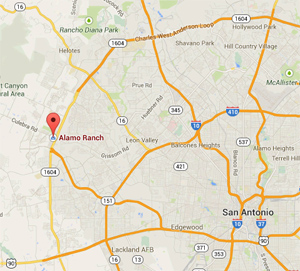 alamo ranch tx map