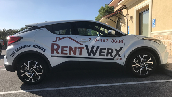 RentWerx Shavano Park Property Management car